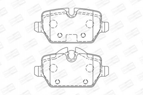 573755CH CHAMPION Колодки тормозные дисковые задние MINI MINI COUNTRYMAN (R60) 10-16 (573755CH) CH