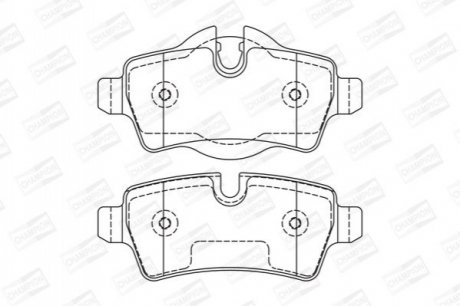 573200CH CHAMPION Колодки тормозные дисковые задні MINI MINI (R56) 05-14, MINI Convertible (R57)