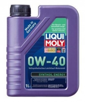 9514 LIQUI MOLY ОЛИВА МОТОРНА SYNTHOIL ENERGY 0W-40 1Л