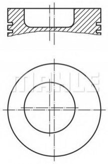 002 79 00 MAHLE / KNECHT Поршень