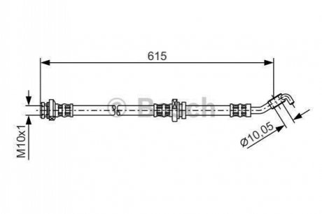 1 987 476 362 BOSCH Шланг гальмівний