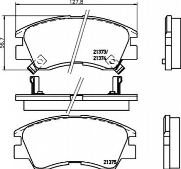 NP3000SC NISSHINBO Колодки тормозные дисковые передние Strong Ceramic Mitsubishi L300 (NP3000SC) NI