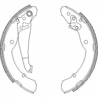 Z408200 WOKING Колодки тормозные барабанные задние Seat Toledo iv 1.2 12-,Seat Toledo iv 1.4 12