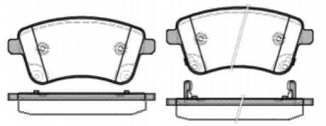 P1535302 WOKING Колодки тормозные дисковые передние Kia Venga 1.4 10-,Kia Venga 1.6 10- (P15353.