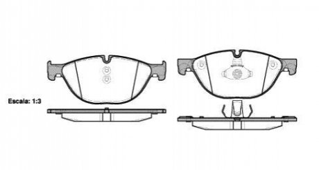 P1514300 WOKING Колодки тормозные дисковые передні Bmw 5 2.0 09-,Bmw 5 3.0 09-,Bmw 5 4.4 09- (P