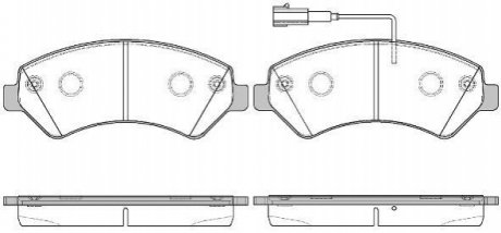 P1375322 WOKING Колодки тормозные дисковые передние Fiat Ducato 2.3 06-,Fiat Ducato 3.0 06- (P13