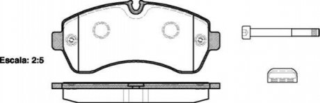 P1343300 WOKING Колодки тормозные дисковые передние Mercedes-benz Sprinter 46-t 3.0 06-,Mercedes