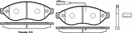 P1337301 WOKING Колодки тормозные дисковые передние Citroen Jumper 2.2 06-,Citroen Jumper 3.0 06