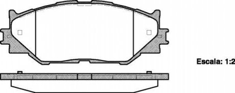 P1301300 WOKING Колодки тормозные дисковые передні Lexus Is c (gse2_) 2.5 09-,Lexus Is ii (gse2