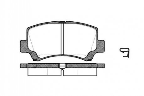 P610302 WOKING Колодки тормозные дисковые передні Chery A1 1.3 06-,Chery Jaggi 1.1 06-,Chery J