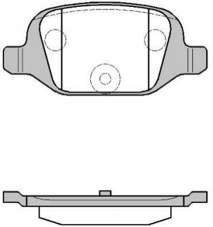 P627300 WOKING Колодки тормозные дисковые задні Citroen Nemo 1.4 08-,Citroen Nemo 1.4 09- (P62