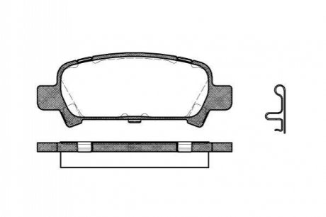 P629302 WOKING Колодки тормозные дисковые задние Subaru Forester (sg) 2.0 02-,Subaru Forester (