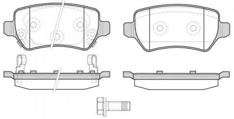 P857322 WOKING Колодки тормозные дисковые задние Kia Ceed 1.4 12-,Kia Ceed 1.6 12-,Kia Ceed spo