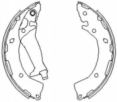 Z424800 WOKING Колодки тормозные барабанные задние Hyundai I10 1.0 07-13,Hyundai I10 1.1 07-13