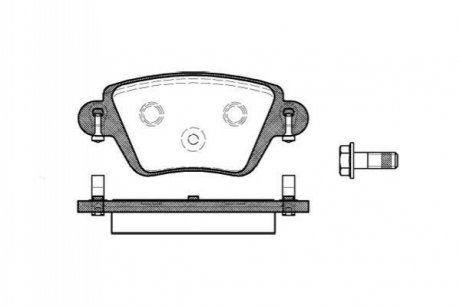 P677310 WOKING Колодки тормозные дисковые задние Nissan Kubistar 1.2 03-09,Nissan Kubistar 1.5