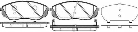 P1141312 WOKING Гальмівні колодки перед. Kia Sorento 02- (sumitomo)