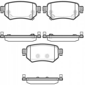 P1782302 WOKING Колодки тормозные дисковые задние Mazda 6 2.0 12-,Mazda 6 2.2 12-,Mazda 6 2.5 12