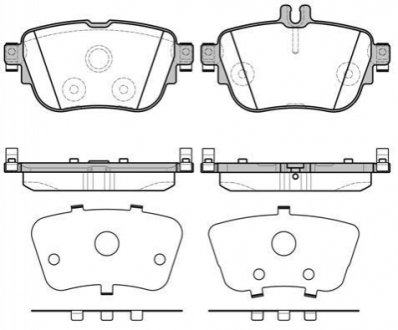 P1799300 WOKING Колодки тормозные дисковые задние Mercedes-benz E-class (w213) 2.0 16- (P17993.0