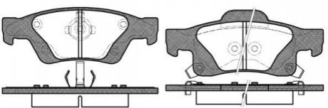 P1546302 WOKING Колодки тормозные дисковые задние Jeep Grand cherokee iii 5.7 05-10,Jeep Grand c