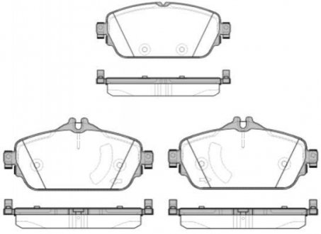 P1492308 WOKING Колодки тормозные дисковые передні Mercedes-benz C-class (w205) 1.6 13- (P14923