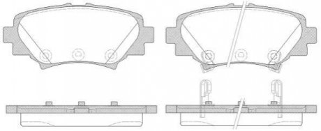 P1470302 WOKING Колодки тормозные дисковые задние Mazda 3 1.5 13-,Mazda 3 2.0 13-,Mazda 3 2.2 13