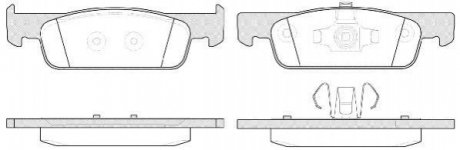 P1440300 WOKING Гальмівні колодки пер. Logan/Sandero/Clio 12-