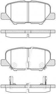 P1436302 WOKING Колодки тормозные дисковые задние Citroen C4 aircross 1.6 10-,Citroen C4 aircros