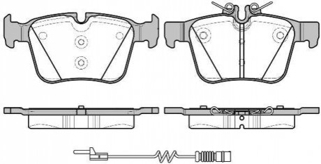 P1416320 WOKING Колодки тормозные дисковые задні Mercedes-benz C-class (s205) 1.6 14-,Mercedes-