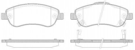 P1389302 WOKING Колодки тормозные дисковые передние Honda Cr-v iii 2.0 06-,Honda Cr-v iii 2.2 06