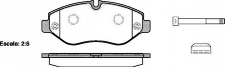 P1345300 WOKING Колодки тормозные дисковые передние Mercedes-benz M-class (w166) 3.0 11-,Mercede