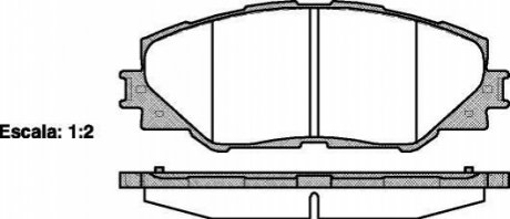 P1334300 WOKING Колодки тормозные дисковые передние Toyota Auris 1.33 06-12,Toyota Auris 1.4 06-