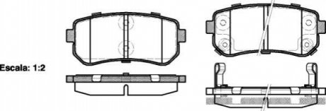 P1309302 WOKING Гальмівні колодки задн. Accent/Ceed/Cerato/Creta/i20 (05-21)