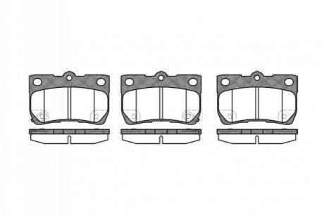 P1081302 WOKING Колодки тормозные дисковые задние Lexus Gs (grs19_, uzs19_, urs19_) 3.0 05-11 (P