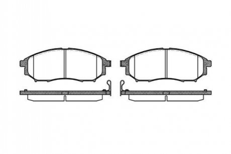 P952314 WOKING Колодки тормозные дисковые передние Infiniti Ex 2.5 07-,Infiniti Ex 3.0 07- (P95