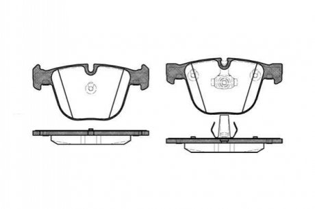 P992300 WOKING Колодки тормозные дисковые задні Bmw 1 3.0 07-13,Bmw 3 4.0 05-11,Bmw 3 4.0 05-1