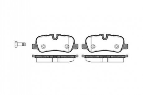P1059300 WOKING Гальмівні колодки discovery/range rover III/sport 2.7 - 5.002-