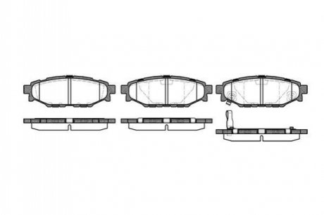 P1036301 WOKING Гальмівні колодки задн. Forester/Impreza/Legacy/Outback09-