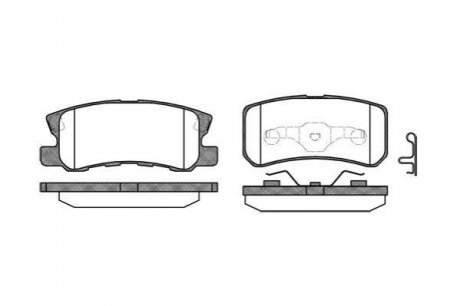 P903302 WOKING Колодки тормозные дисковые задние Citroen C4 aircross 1.6 10-,Citroen C4 aircros