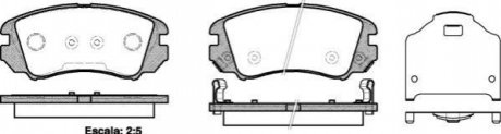 P853322 WOKING Гальмівні колодки перед KIA Magentis/HYUNDAI SONATA/TUCSON 2.0 - 2.7  05-