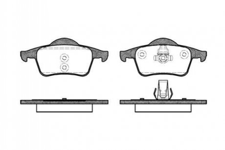 P614300 WOKING Колодки тормозные дисковые задние Volvo S60 i 2.0 00-10,Volvo S60 i 2.3 00-10 (P