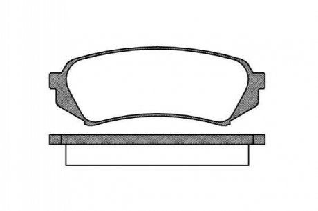 P606300 WOKING Колодки тормозные дисковые задние Lexus Rx (mhu3_, gsu3_, mcu3_) 3.0 03-08 (P606