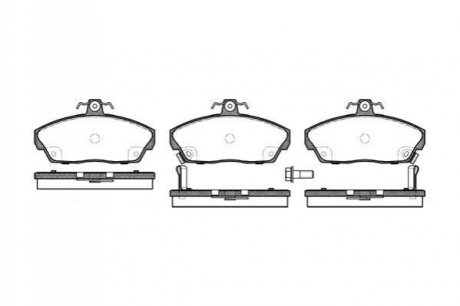 P237302 WOKING Колодки тормозные дисковые передние Honda Civic vii 1.3 00-06,Honda Civic vii 1.