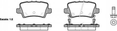 P1306302 WOKING Колодки тормозные дисковые задні Honda Civic ix 1.4 12-,Honda Civic ix 1.8 12-