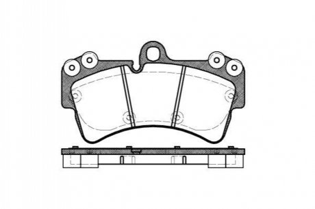 P895300 WOKING Колодки тормозные дисковые передние Audi Q7 3.0 06-15,Audi Q7 3.6 06-15,Audi Q7