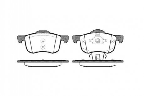 P613300 WOKING Колодки тормозные дисковые передние Volvo S60 i 2.0 00-10,Volvo S60 i 2.3 00-10