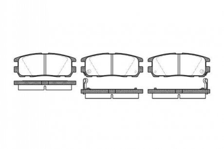 P526302 WOKING Колодки тормозные дисковые задние Great wall Haval 5 2.0 10-,Great wall Haval 5