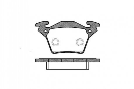 P617300 WOKING Колодки тормозные дисковые задние MB Vito (638) -03 (P6173.00) WOKING