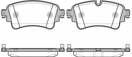 P1769308 WOKING Колодки тормозные дисковые задние Audi Q7 3.0 15- (P17693.08) WOKING