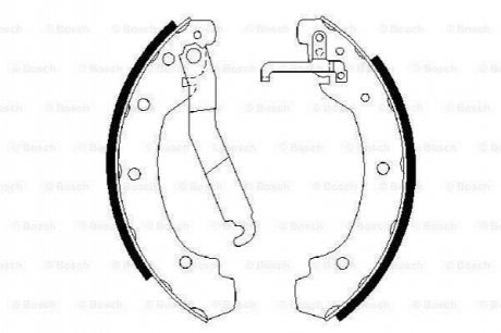 0 986 487 389 BOSCH Гальмівні колодки барабанні VW LT 2.4 -96