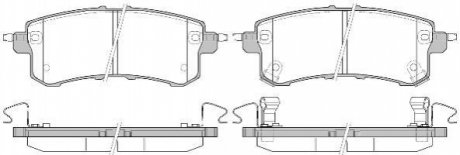 P1547302 WOKING Колодки тормозные дисковые задні Infiniti Qx56 5.6 10-,Nissan Patrol vi 5.6 10-